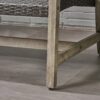 Hampton - Outdoor Wood And Wicker Loveseat - Gray - Image 13