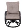 Modern Dining Swivel Chair With Back And Seat Cushion (Set of 2) - Antique Bronze - Image 6