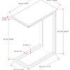 Skyler - C Side Table With Marble Top - White - Image 6