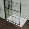 Shower Screen Walk In Wet Room - Black - Image 4