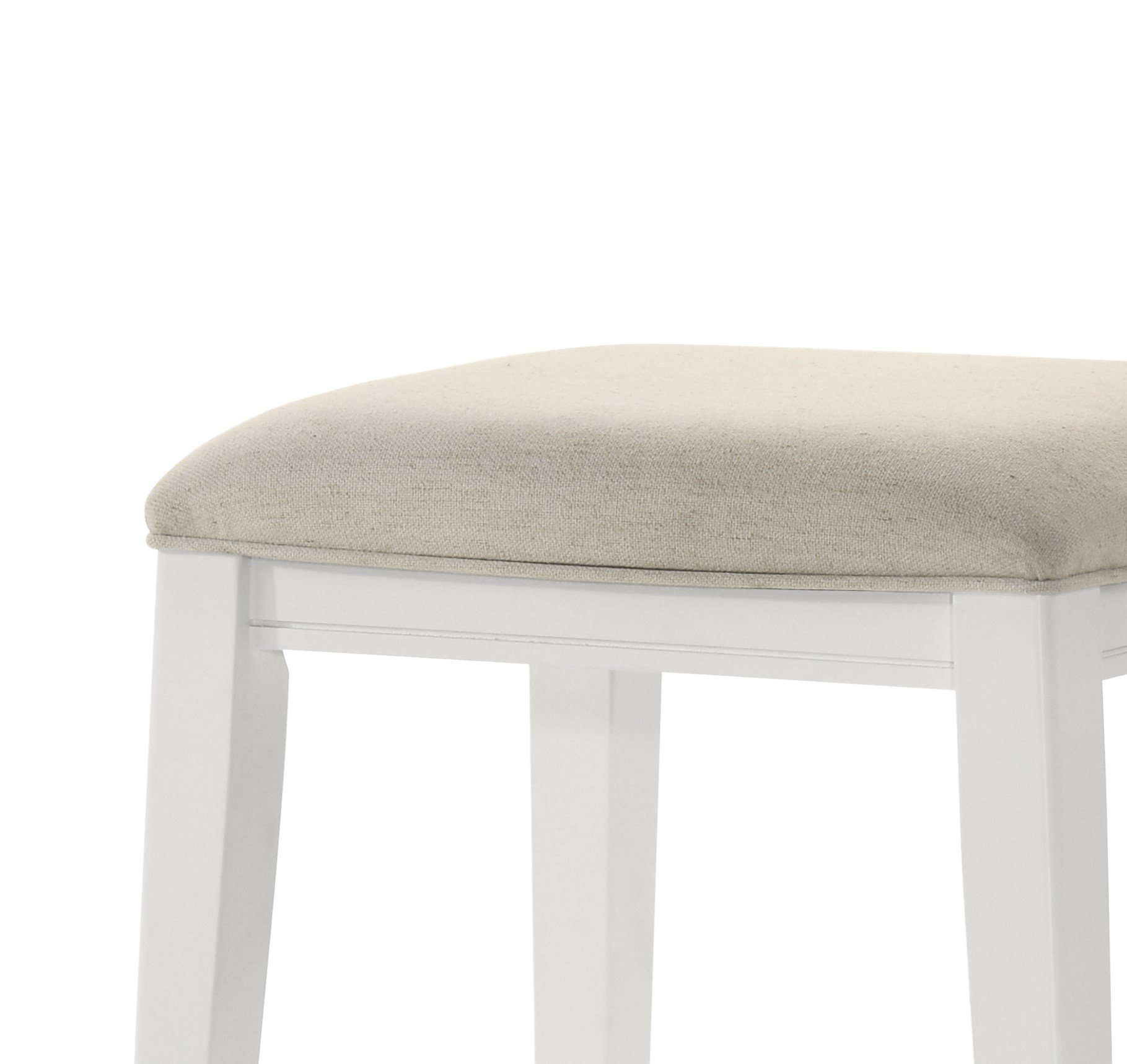 Sasha - Counter Height Stool With Upholstered Seat - White - Image 3