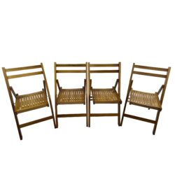 Folding Special Event Chairs, Foldable Style (Set of 4) - Honey