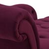 Samuel - Tufted Roll Arm Chaise Lounge - Burgundy - Image 8