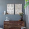 Leaf Shadow Box Wall Decor (Set of 2) - White / Gray - Image 15