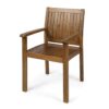 Amethyst - Outdoor Dining Chair With Slat Design (Set of 2) - Natural - Image 8
