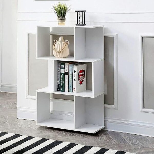 3 Layer Simple Household Bookshelf - Cream White