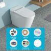 Smart Toilet With Bidet Built In, Auto Open & Close, Elongated Heated Seat, Foot Sensor Flush, LED Display, Warm Water Wash - White - Image 12