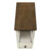 Accent End Table, 2 Tier, Narrow, Lamp, Storage Drawer, Transitional - White - Image 5