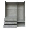 Open Wardrobe Storage For Bedroom - Gray - Image 28