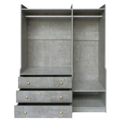 Open Wardrobe Storage For Bedroom - Gray