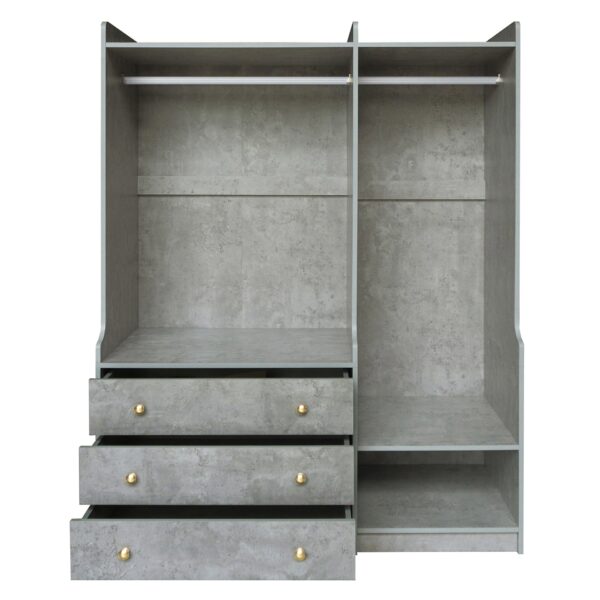 Open Wardrobe Storage For Bedroom - Gray