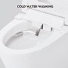 Smart Toilet Bidet Combo With Self-Cleaning Nozzle, Upmarket Compact Dual Flush Toilet 1 / 1.28 Gpf, Tank Less Toilet With Foot Sensor Flush - White Night Light - Image 4