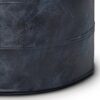 Connor - Round Pouf - Distressed Navy Blue - Image 3