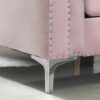 Elegant Contemporary Sofa - Pink - Image 6