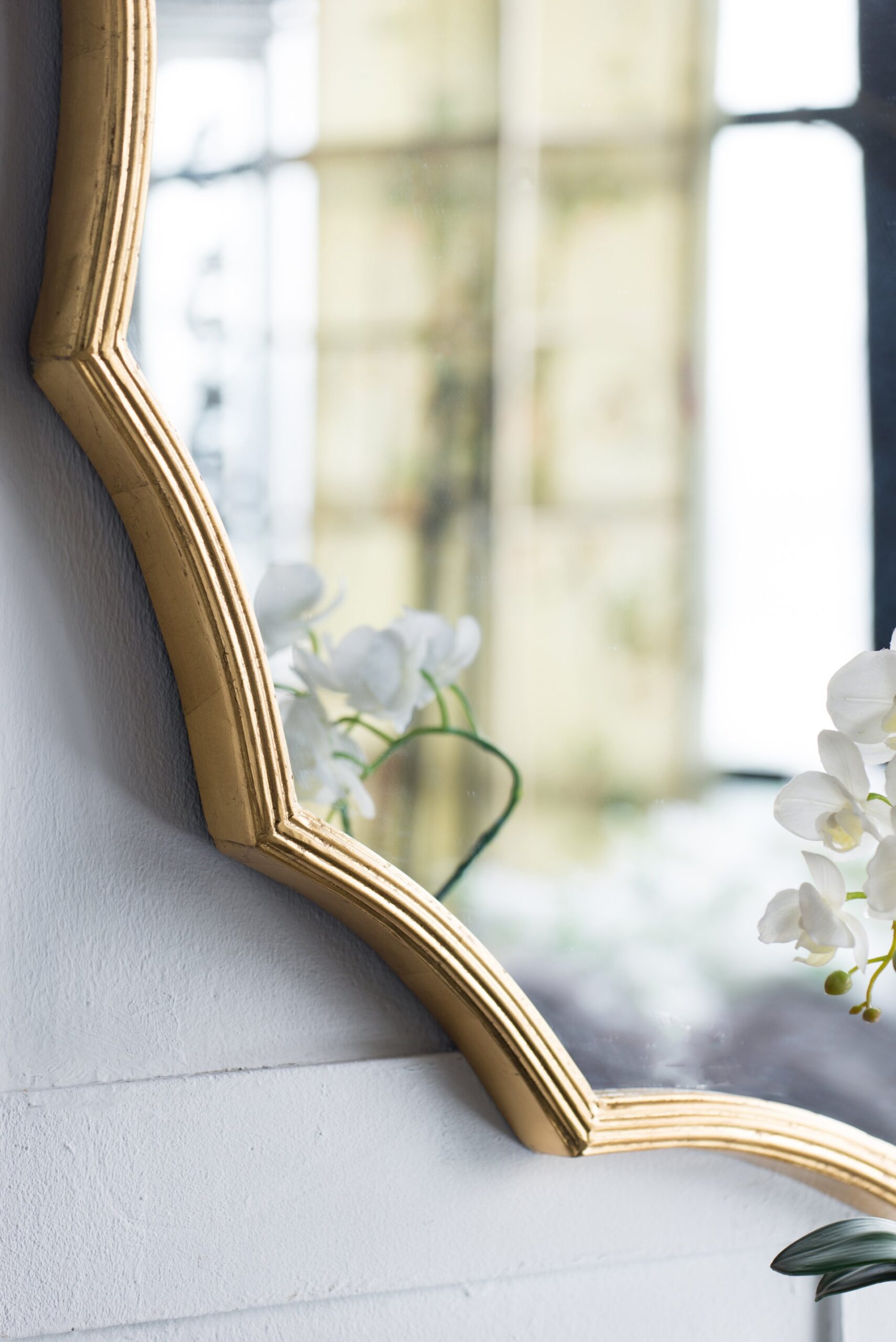 Round Sunburst Wall Mirror With, Wall Decor Mirror For Entryway Bedroom Living Room - Gold - Image 8