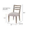 Ladderback Side Dining Chair (Set of 2) - Sand - Image 4