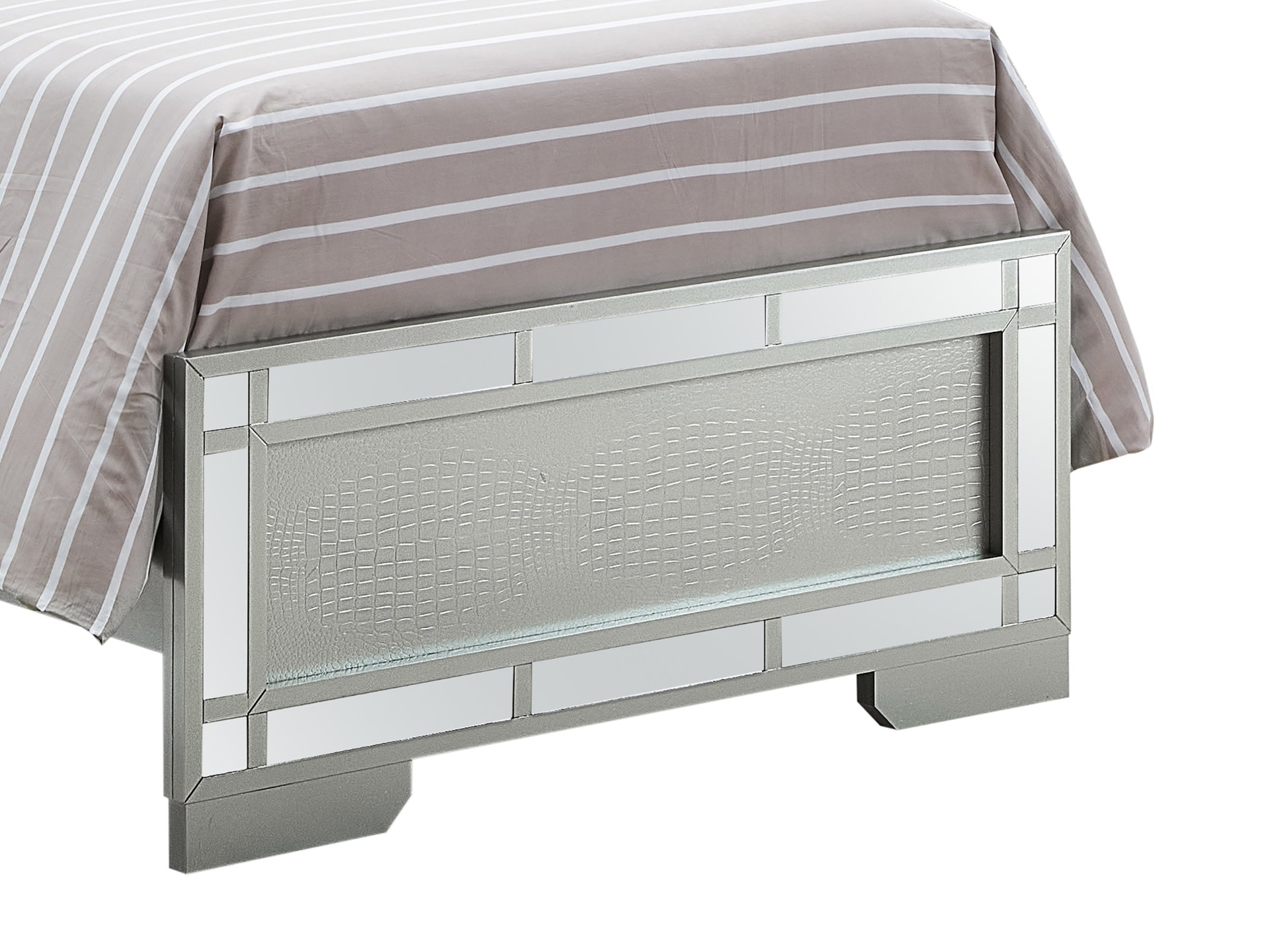 Madison - Twin Bed - Silver Champagne - Image 4