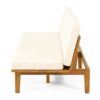 Outdoor Elegance Daybed With Convertible Design Cushion Frame - Beige - Image 8