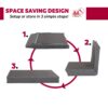 Foldable 9" Twin Size Metal Mattress Box Spring Foundation Bedroom Furniture Bed Base - Gray - Image 9