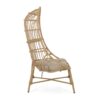 Outdoor Accent Chair With Basket Shape - Light Brown - Image 8