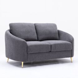Yuina - Linen Loveseat - Gray