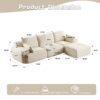 Compressed Sofa, Large Sectional Couches For Living Room - Beige - Image 3