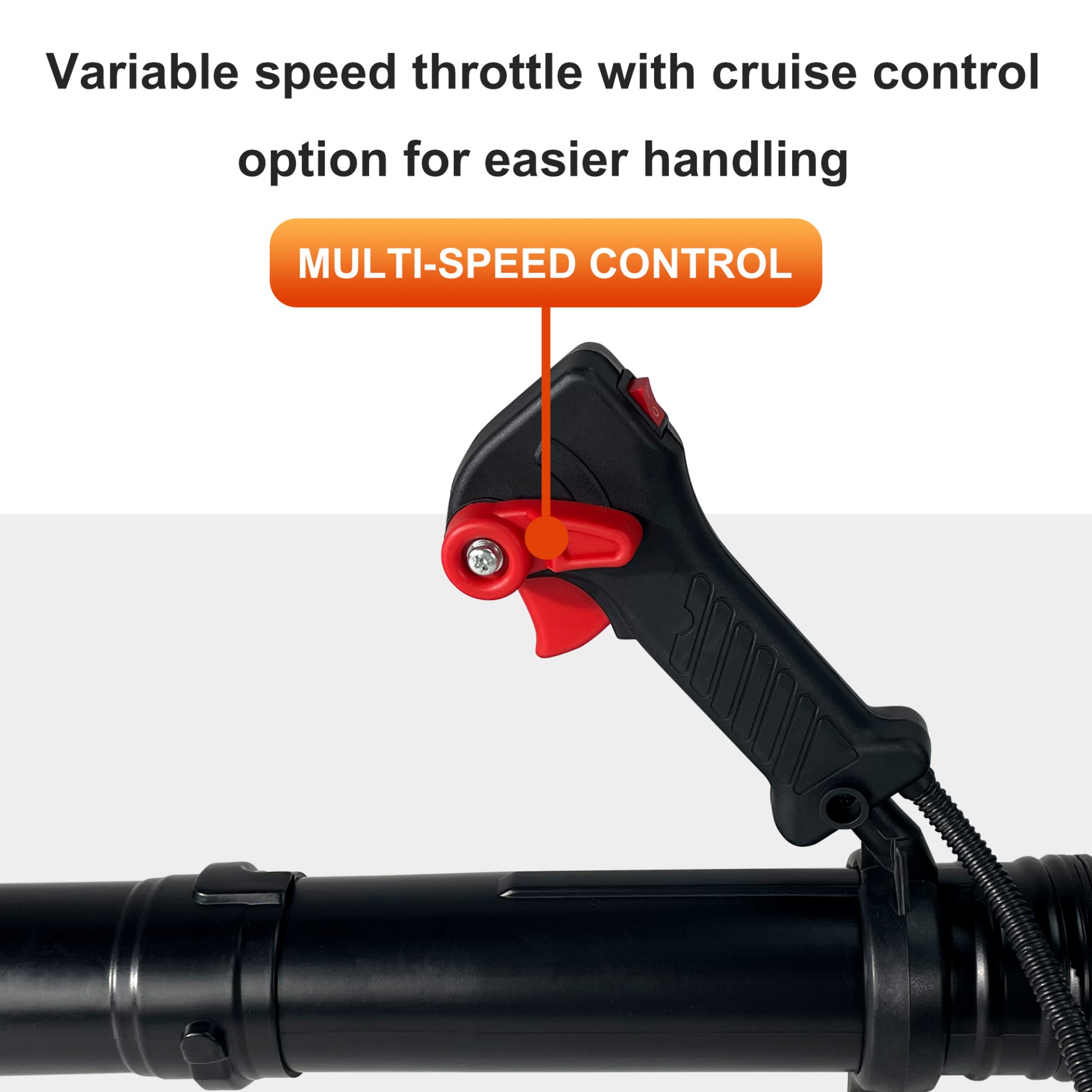 Backpack Gas Leaf Blower, 76Cc, 660Cfm, 200Mph, 4 Stroke Air Cooling Gas Backpack Grass Blower, Snow Blower Epa Compliant - Red - Image 7