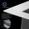 Laundry Sink 21" Undermount Utility Sink With Deep Single Bowl, 16 Gauge - Brushed Nickel - Image 5