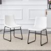 (Set of 4) Classic Chairs, A Stylish Seat Perfect For Modern Minimalist And Industrial Style Environments - White - Image 7