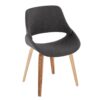Fabrico - Mid-Century Modern Dining Chair (Set of 2) - Zebra / Charcoal - Image 2