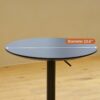 Movable Adjustable Coffee Table 360 Swivel Counter Bar Height Aluminum Star Base Movable For End Table Dining Room Home Kitchen Table - Black - Image 2