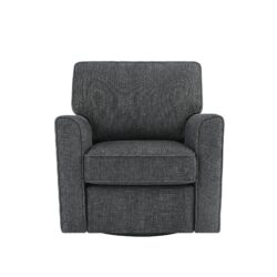 360 Degree Swivel Chair Accent Barrel Armchair With Side Pockets, Compact Design For Living Room, Bedroom, Office - Gray
