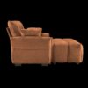 Ergonomic Single Seater Sofa With Ottoman, High Resilience Support Cushions, Easy Assembly Modern Lounge Chair - Burnt Orange - Image 7
