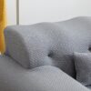 Large Size 2 Seater Sofa, Pure Foam Comfy Sofa Couch, Modern Lounge Sofa For Living Room, Apartment - Light Gray - Image 10