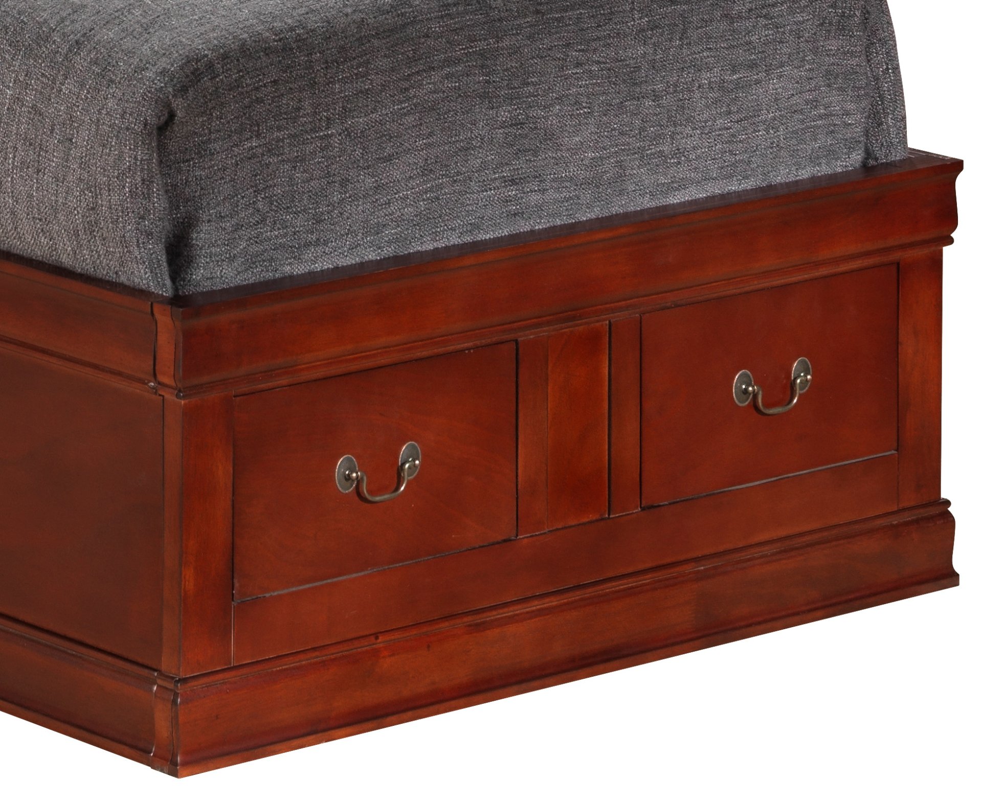 Louis Phillipe - Twin Storage Bed - Cherry - Image 2
