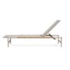 Hargrove - Outdoor Patio Aluminun Chaise Lounge, Outdoor Mesh Seat - Natural / Silver - Image 12