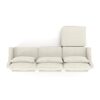 Elegant Chenille 3 Seater Sofa With Movable Ottomans High Resilience Sponge - Beige - Image 25
