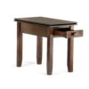 Artisan - Narrow Side Table - Russet Brown - Image 2