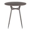 Clara - Industrial Round Dinette Table - Espresso - Image 5