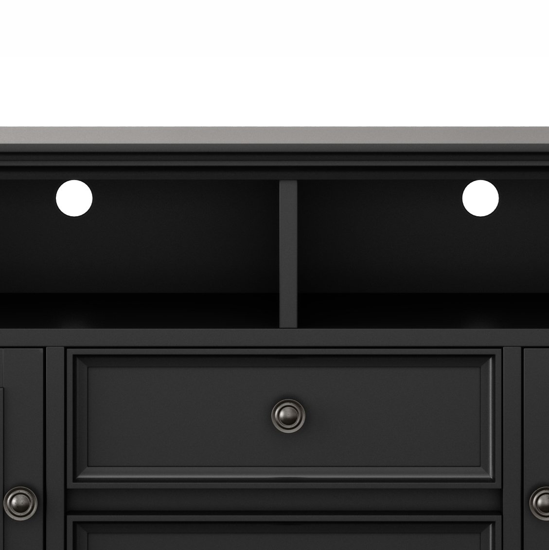 Amherst - Wide TV Media Stand - Black - Image 4