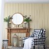 Wood Round Mirror, Farmhouse Decor Style Circle Wall Mirror For Living Room Bathroom Entryway - Brown - Image 3