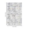 Macau - Non - Slip Accent Rug, Elegant - White / Gray - Image 6