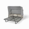Outdoor Patio Daybed Rattan Daybed Outdoor Sunbed With Detachable Pillows For Patio, Backyard, Pool - Gray - Image 16