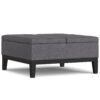 Dover - Lift Top Coffee Table Storage Ottoman - Gray - Image 7