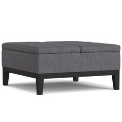 Dover - Lift Top Coffee Table Storage Ottoman - Gray