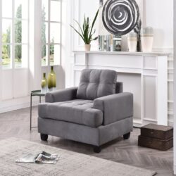 Sleek Transitional Chair - Gray