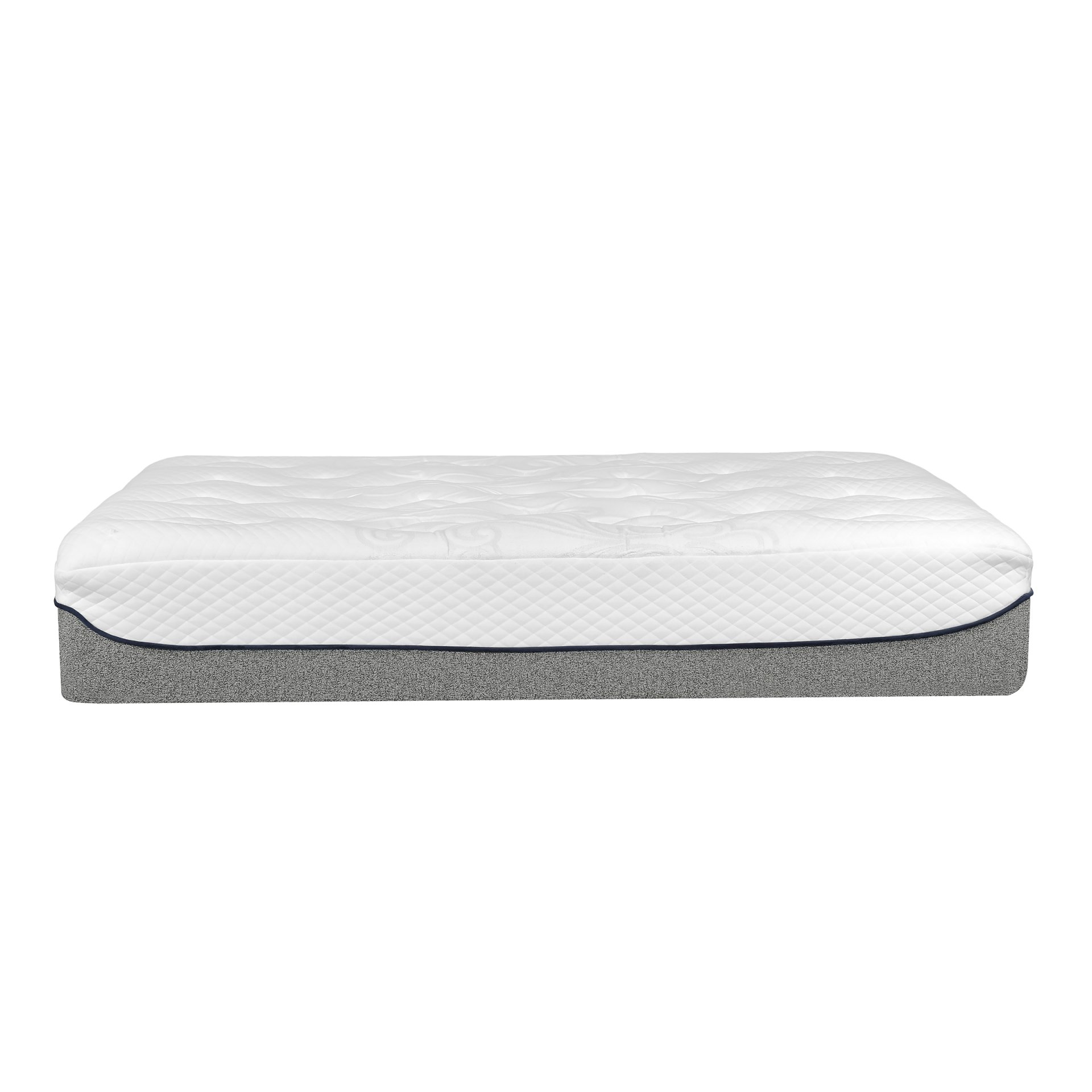 Ultra Plush 13" Gel Memory Foam Mattress For King Size Bed With Double Layered Jacquard Cover - Gray / White - Image 5