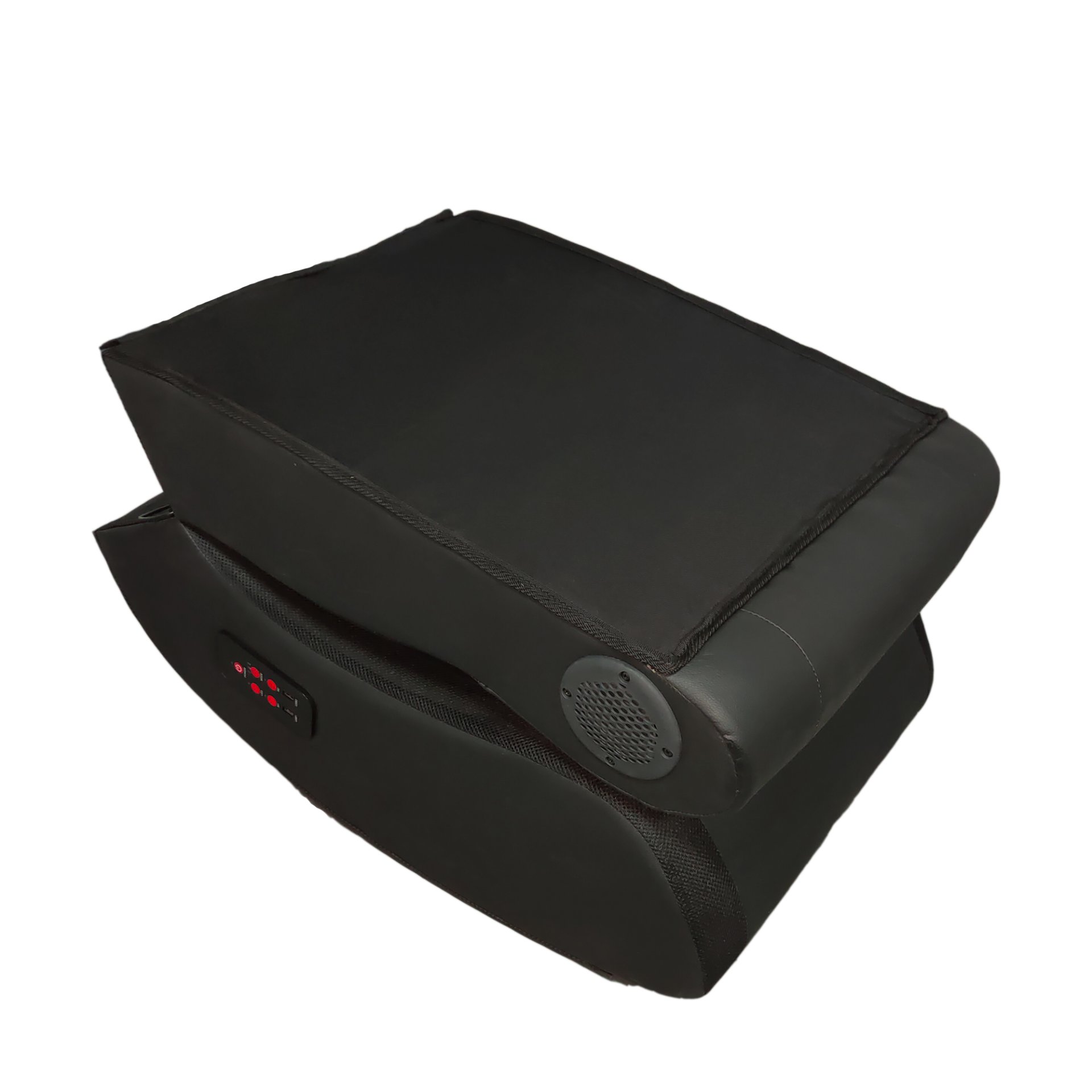 Foldable Gaming Chair With Onboard Speakers, LED Strip Lighting, Bluetooth, Vibration Massage, USB Charging Port - Black - Image 12
