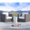 Comfortable Patio Chair With Cushions - Gray Mix - Image 2