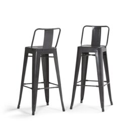Rayne - Metal Bar Stool (Set of 2) - Gray